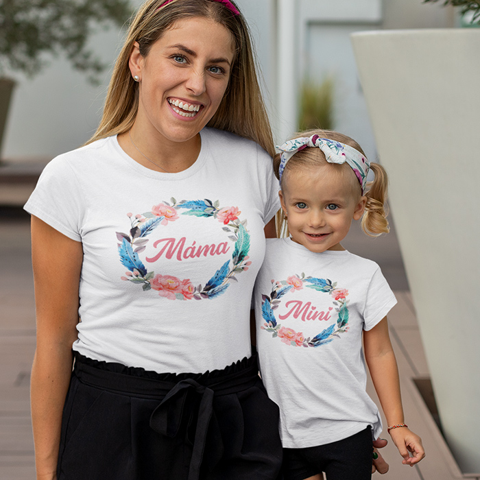 mama-mini-flower-tshirts